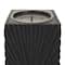 CosmoLiving by Cosmopolitan Black MDF Contemporary Candle Holder, 12" x 10" x 8"